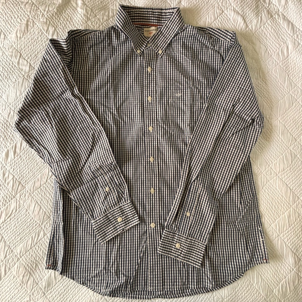 Dockers Button Down Dress Shirt Size Large